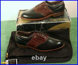 NEW in Box Men's FootJoy Classics 10 D Medium Style 51284 Black/Brown Golf Shoes