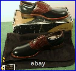 NEW in Box Men's FootJoy Classics 10 D Medium Style 51284 Black/Brown Golf Shoes