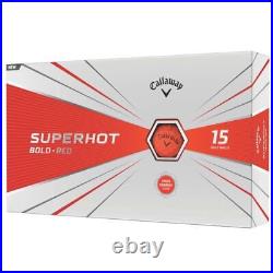 NIB 4 boxes of 15 Callaway BOLD NEON RED golf balls 60 ct superhot distance NEW