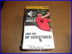 New 2012 Upper Deck SP Golf Factory Sealed Blaster 8 Pack Box Tiger Woods