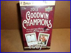 New 2013 Goodwin Champions Blaster Box Factory Sealed 12 Packs Great Cards