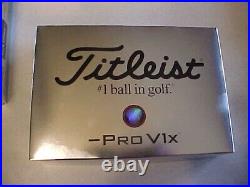 New 2023 6 Dozen (72 Golf Balls) Titleist White Pro V1x Left Dash V1 X No Logo