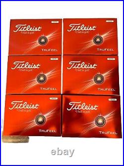 New 6 Dozen (72 Golf Balls) Titleist Trufeel Golf Balls No Logos Tru Feel