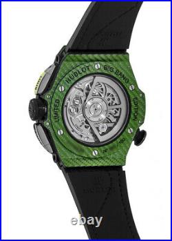New Hublot Big Bang Unico Golf Green Carbon Men's Watch 416. YG. 5220. VR