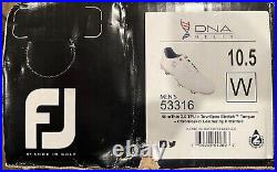New In Box FootJoy DNA Helix Men US Size 10.5 Wide Golf Shoes Style #53316 White New In Box FootJoy DNA Helix Men US Size 10.5 Wide Golf Shoes Style #53316 White