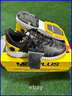 New In Box G/FORE G4 MG4+ US 8 Black Yellow Camo Golf Shoe Sneaker