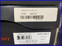 New In Box Men's Athalonz Enve Golf Shoes, Size 6.5, Color White/tan