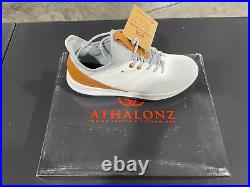 New In Box Men's Athalonz Enve Golf Shoes, Size 9.5, Color White/tan
