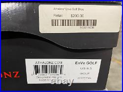 New In Box Men's Athalonz Enve Golf Shoes, Size 9.5, Color White/tan