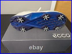 New In Box Men's Ecco Golf Biom G5 Shoes, Color White/blue Depths, Size 9-9.5