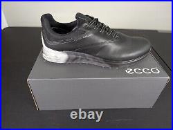 New In Box Men's Ecco Golf S-three Shoes, Color Black, Size 12-12.5