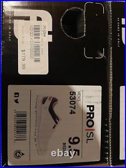 New In Box Men's Footjoy Pro Sl Golf Shoes, Size 9.5 M (53074)