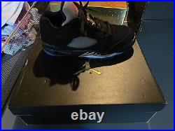 New In Box Men's Nike Jordan V Low Golf Shoes, Black/red, Size 9 (cu4523003)