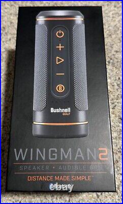 New In Sealed Box Bushnell Wingman 2 Golf Audible GPS + Bluetooth Speaker