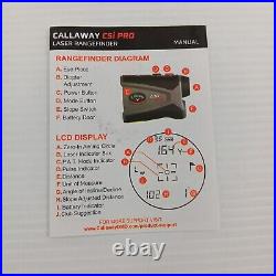 New Open Box Callaway Golf CSI Pro Laser Rangefinder with Slope Technology