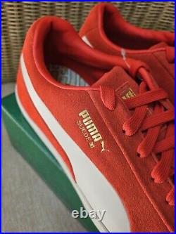 New in Box 75th Anniversary PUMA FUSION SUEDE GOLF SHOES, DS, RED, PUMA, Sz 10.5