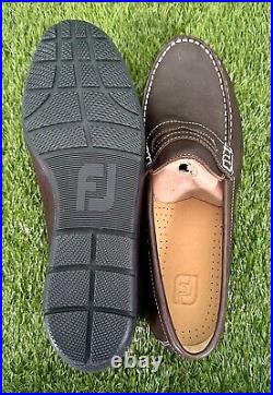 New in Box Footjoy Club Casual Loafers, Chestnut, 9.5 Medium, 79064