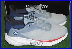 New in Box Footjoy Flex XP Golf Shoes, Grey / Blue, 9.5 Medium, 56284