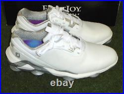 New in Box Footjoy Tour Alpha Golf Shoes, White / Silver, 9.5 Medium, 55543