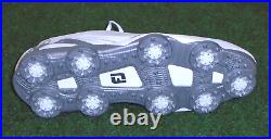 New in Box Footjoy Tour Alpha Golf Shoes, White / Silver, 9.5 Medium, 55543