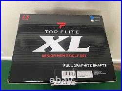 New in Box Top Flite XL Senior Men's Golf Set, 13-Piece Complete Set