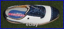 New w Box Footjoy Dryjoys Premiere Tarlow Men's Golf Shoes, White, 10.5 XW 53904