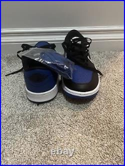 Nike Air Jordan 1 Low G Golf Shoes Black Blue Men Size 10 Without Box Top