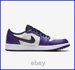 Nike Air Jordan 1 Low Golf Court White Purple DD9315-105 New With Box