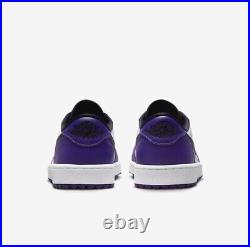 Nike Air Jordan 1 Low Golf Court White Purple DD9315-105 New With Box Nike Air Jordan 1 Low Golf Court White Purple DD9315-105 New With Box