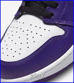 Nike Air Jordan 1 Low Golf Court White Purple DD9315-105 New With Box