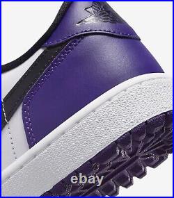 Nike Air Jordan 1 Low Golf Court White Purple DD9315-105 New With Box Nike Air Jordan 1 Low Golf Court White Purple DD9315-105 New With Box