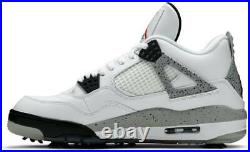 Nike Air Jordan 4 IV Retro G Mens Golf Shoes CU9981-100 White Cement 10.5M WithBOX