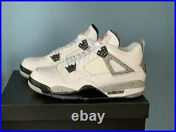 Nike Air Jordan 4 IV White Cement Golf Shoes CU9981-100 Size 11.5 New In Box