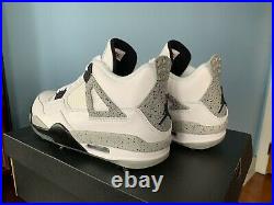 Nike Air Jordan 4 IV White Cement Golf Shoes CU9981-100 Size 13 New In Box