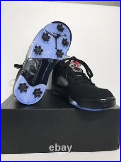 Nike Air Jordan 5 Low Golf Shoes Fire Red Metallic CU4523-003 No Box Top Size 10