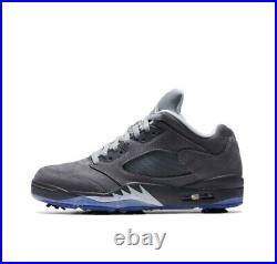 Nike Air Jordan 5 Low Golf Wolf Gray Suede 2020 Size 10 New With No Box Lid Nike Air Jordan 5 Low Golf Wolf Gray Suede 2020 Size 10 New With No Box Lid