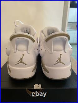 Nike Air Jordan Retro 6 G White/Khaki Golf Shoes Size 12 Brand New withBox RARE