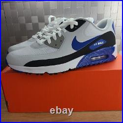 Nike Air Max 90 G TB Golf Mens 12.5 Spikeless White Blue DX5999-141 No Box Lid Nike Air Max 90 G TB Golf Mens 12.5 Spikeless White Blue DX5999-141 No Box Lid