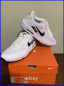 Nike Air Max 90 G White Black Golf Shoes CU9978-101 Mens 10.5 New in Box