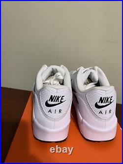 Nike Air Max 90 G White Black Golf Shoes CU9978-101 Mens 10.5 New in Box