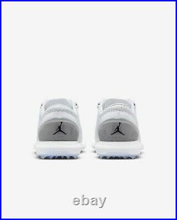 Nike Jordan ADG 4 Golf Shoes Size 9 White and Grey New in Box