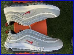 Nike Mens Air Max 97 G Silver Bullet Golf Shoes Size 10.5 New In Box