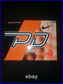 Nike Power Distance PD Soft ORANGE Golf Ball RARE NEW BOX. No Logos DISC