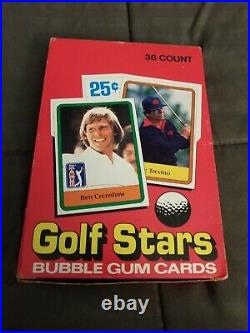 Original 1981 Donruss Golf Stars Rare Wax Box 36 Unopened Wax Packs Nicklaus RC