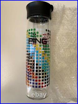 PING GOLF GLASS BOTTLE GOLF BALL DISPLAY PAINTED LABEL WithBOX BRAND NEW