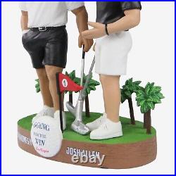 Patrick Mahomes & Josh Allen Golf Dual Bobblehead FOCO NEW ORIG BOX NIB