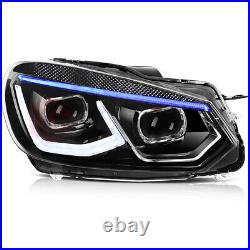 Projector For Volkswagen Golf 6 2010-2014 Headlights Headlamps Front Corner Pair