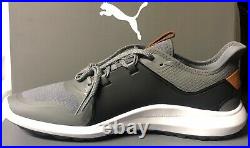 Puma Mens Ignite Fasten8 Golf Shoes Us 10 Quiet Shade/gold/black New Iin Box