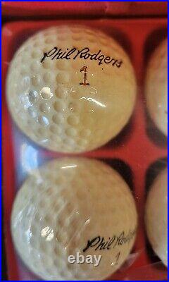 RARE Phil Rodgers signature logo'd Golf Balls box set qty 12