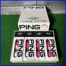 RaRe Ping Eye Pink/White American Cancer Society Golf Balls 12 (Dozen) In Box Sl